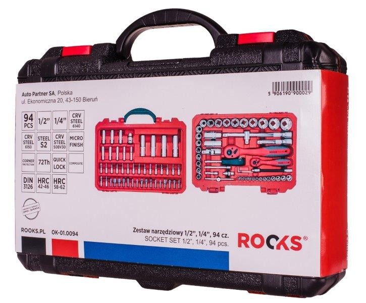 ROOKS Werkzeugset OK-01.0094 Werkzeugsatz,Steckschlüsselsatz,Werkzeug Set,Werkzeug Kit von ROOKS