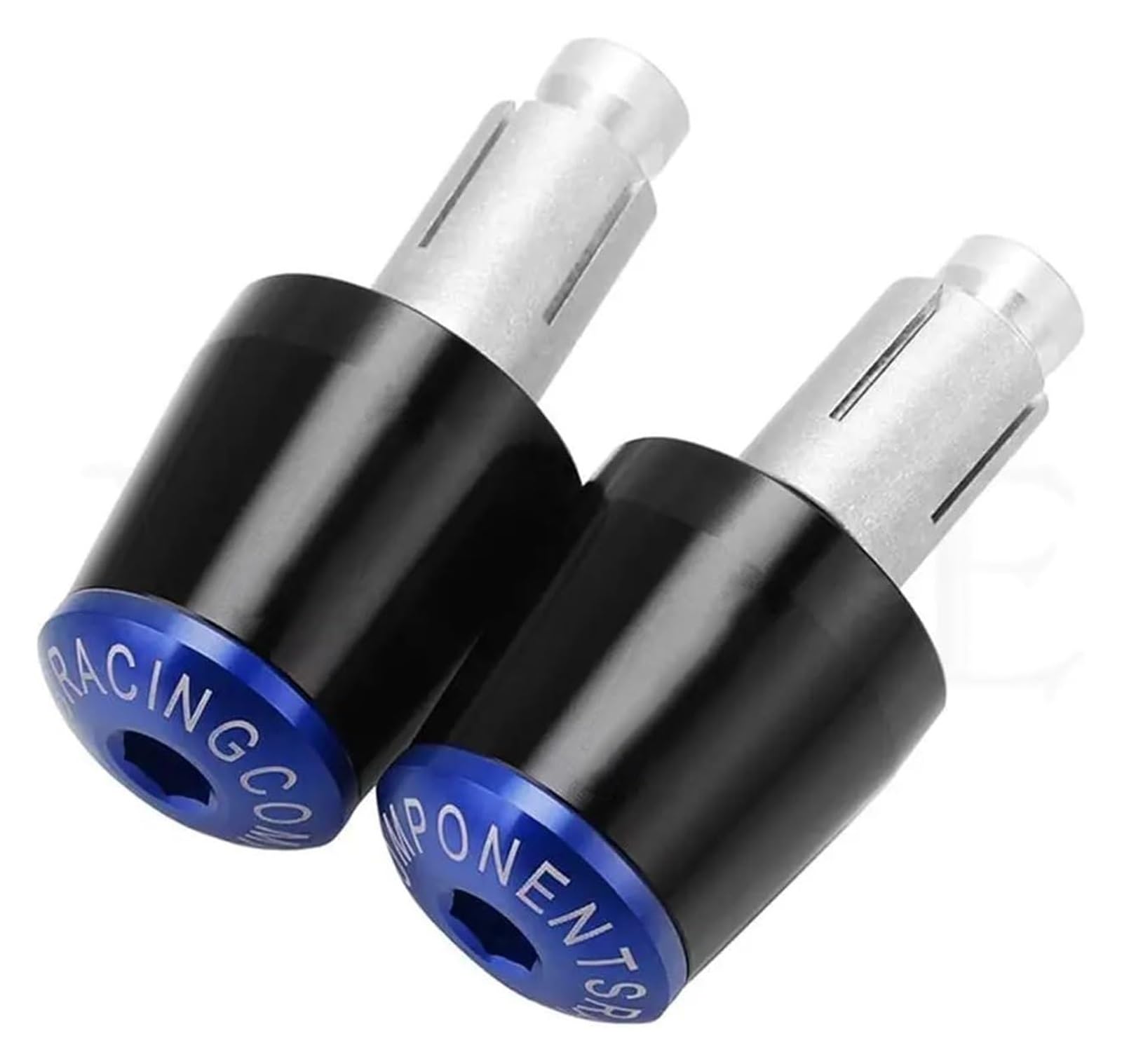 Für CBF190R CBF 190R CBF1000 CBF125 CBF600 CB Motorräder Lenker Griffe Kappe Gewicht TeileAnti Vibration Stecker Enden Lenkerendstopfen(Black Blue) von RORLL