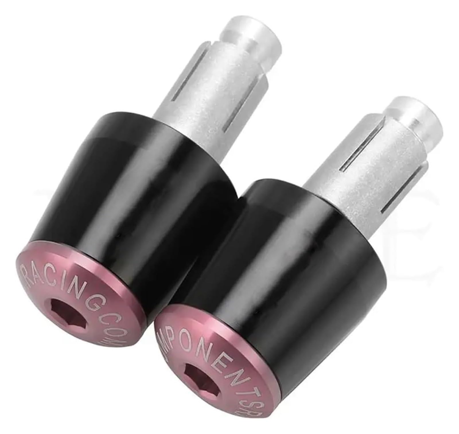 Für CBF190R CBF 190R CBF1000 CBF125 CBF600 CB Motorräder Lenker Griffe Kappe Gewicht TeileAnti Vibration Stecker Enden Lenkerendstopfen(Black pink) von RORLL