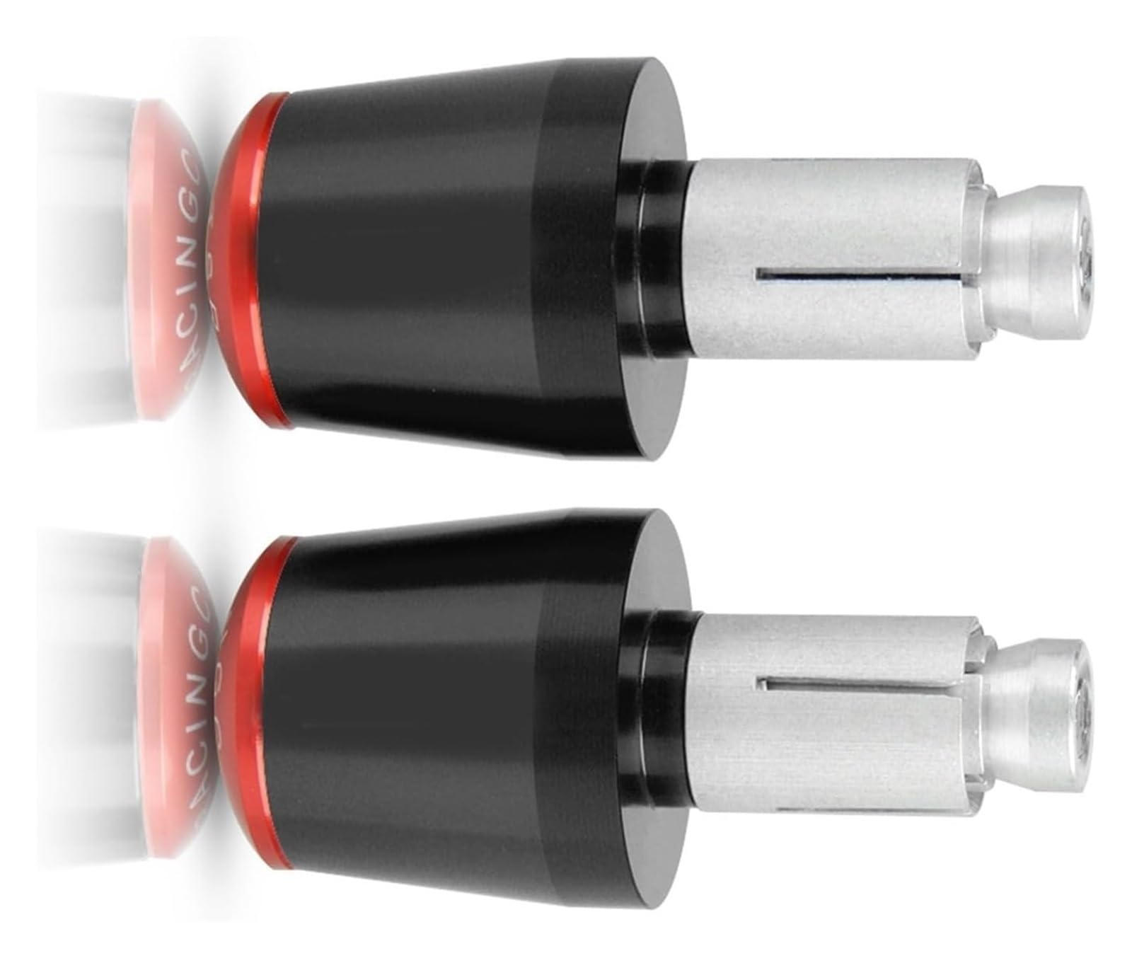 Für CBR650R CBR 650 R 2019 2020 CB 650R Motorradzubehör 7/8 "22MM Lenker Handgriffe Lenker Endkappe Endstopfen Lenkerendstopfen(Black-Red) von RORLL