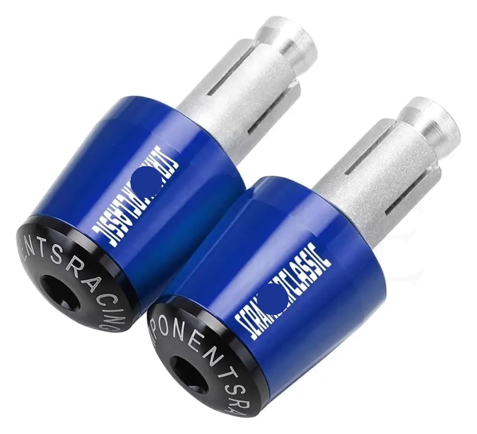 Für D&ucati Für Scrambler Für Classic 2019 2020 Motorräder Lenkergriffe Kappe GewichtsteileAnti Vibrationsstecker Enden Lenkerendstopfen(Blue Black) von RORLL