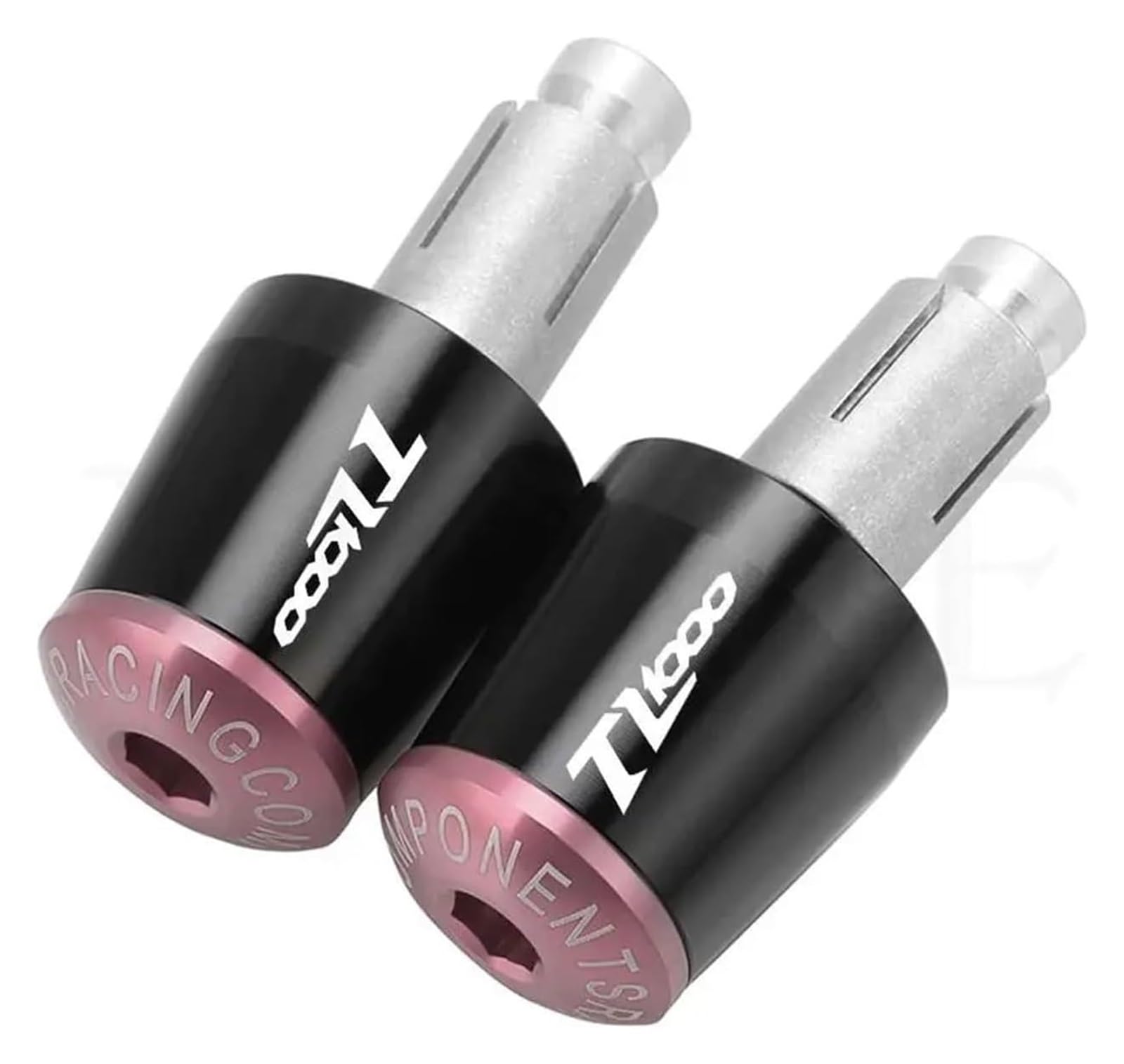 Für S&uzuki TL1000 TL 1000 TL1000 S 1997-2002 Motorräder Lenkergriffe Kappe GewichtsteileAnti Vibrationsstecker Enden Lenkerendstopfen(Black pink) von RORLL