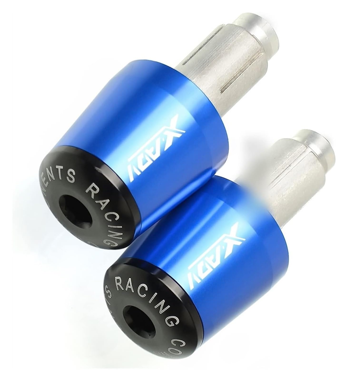 Für XADV750 2017 2018 X-ADV750 XADV X-ADV 750 Motorrad 7/8 "22mm Aluminium Lenker Griffe Kappe Hand Bar Ends Griff Stecker Lenkerendstopfen(Blau) von RORLL