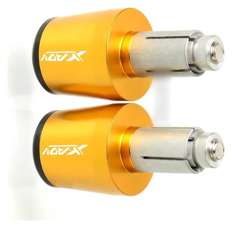 Für XADV750 2017 2018 X-ADV750 XADV X-ADV 750 Motorrad 7/8 "22mm Aluminium Lenker Griffe Kappe Hand Bar Ends Griff Stecker Lenkerendstopfen(Gold) von RORLL