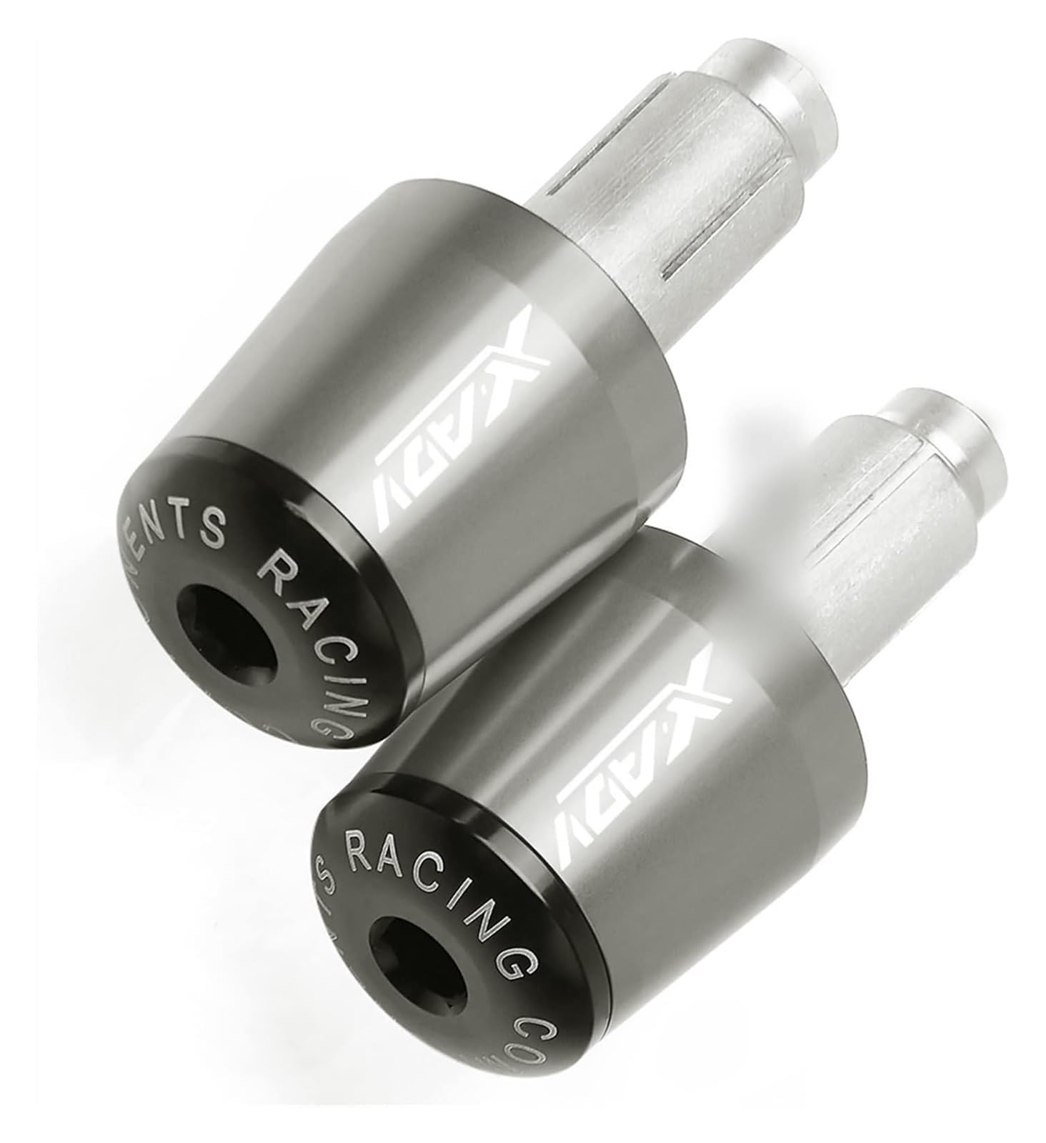 Für XADV750 2017 2018 X-ADV750 XADV X-ADV 750 Motorrad 7/8 "22mm Aluminium Lenker Griffe Kappe Hand Bar Ends Griff Stecker Lenkerendstopfen(Titanium) von RORLL