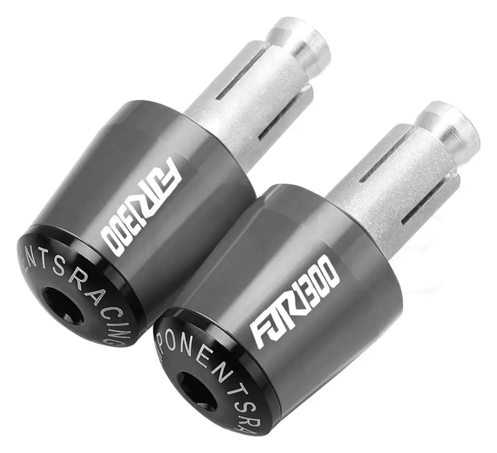 Für Y&amaha FJR1300 FJR 1300 2003 FJR1300 A 2004-2017 Motorräder Lenkergriffe Kappe GewichtsteileAnti Vibrationsstecker Enden Lenkerendstopfen(Gray Black) von RORLL