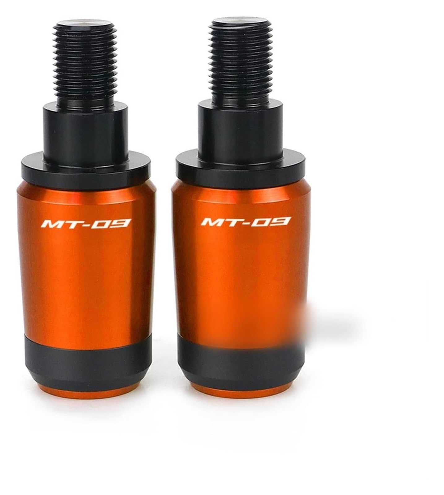 Für Y&amaha MT-09 FZ-09 2014-2019 Motorrad-Lenker-Lenkerendstecker Lenker Balance Pad CNC-Aluminium-Zubehör Lenkerendstopfen(Orange) von RORLL