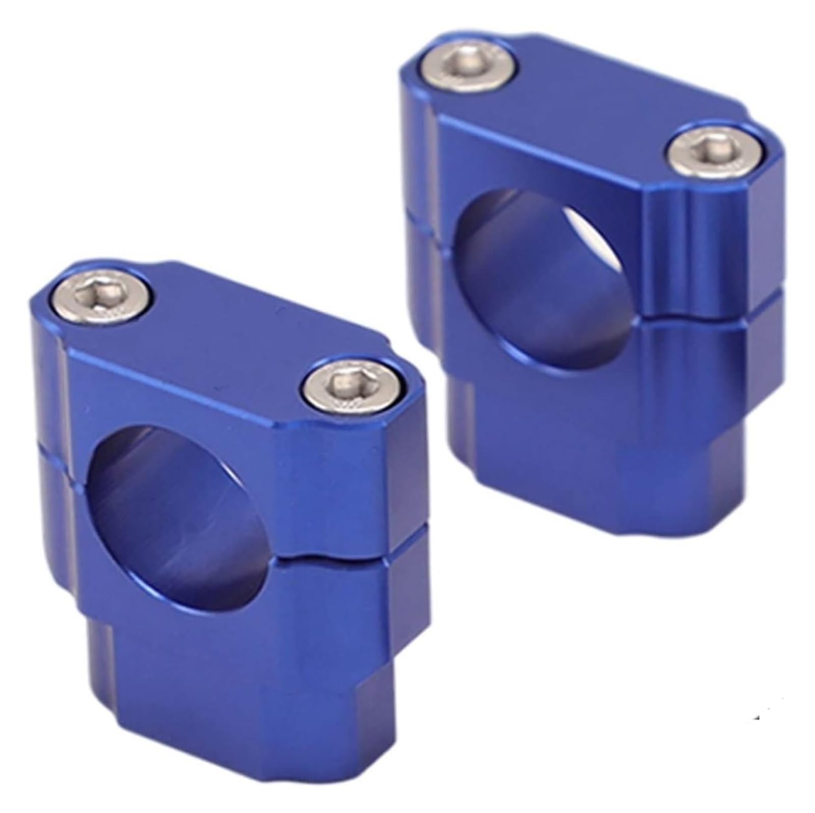 Motorrad Lenkererhöhung 2X Universal Motorrad Lenker Riser Lenker Lifter Bar Riser Halterung Adapter Motorrad Ersatz Acc(Blau) von RORLL