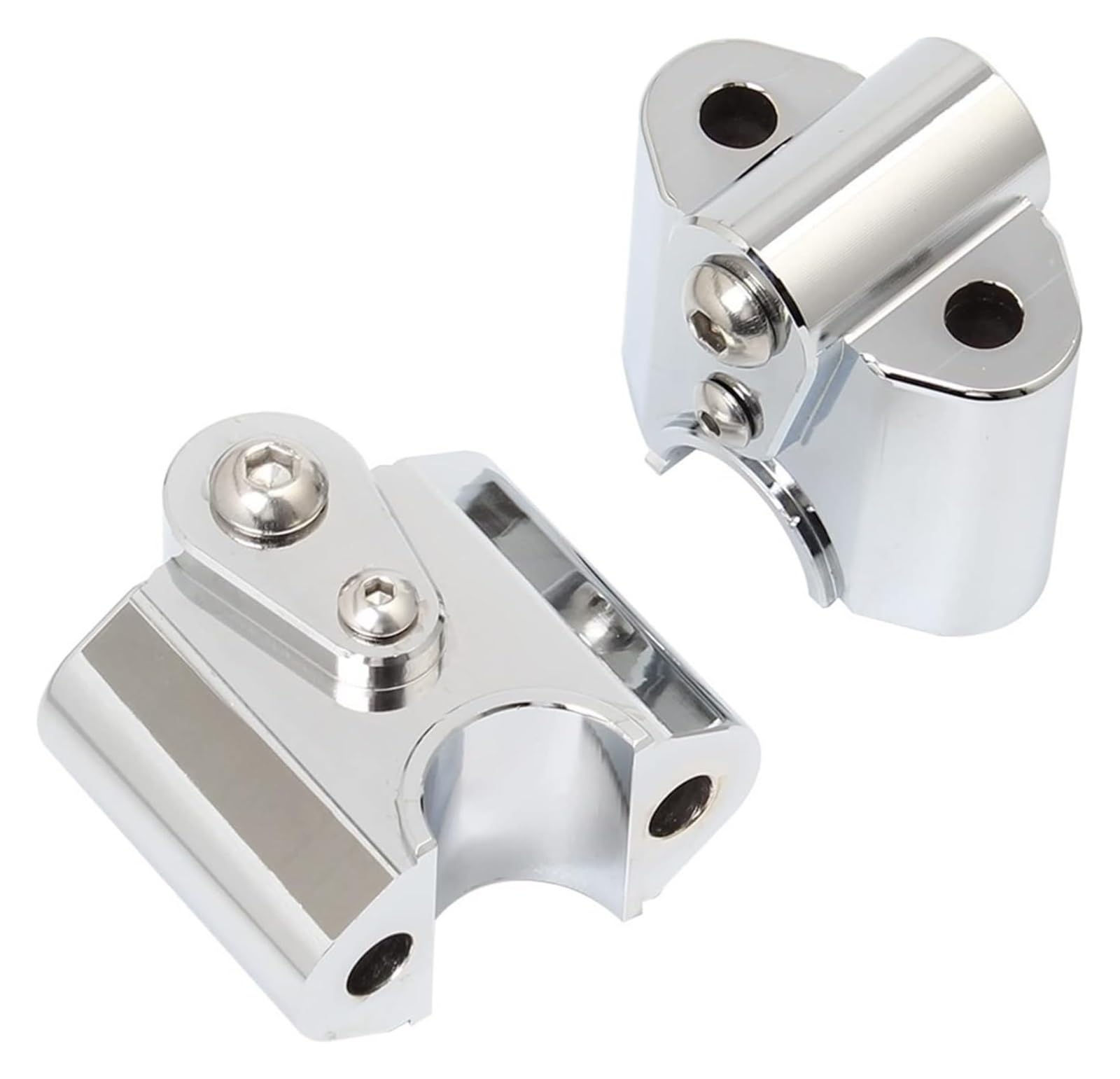 Motorrad Lenkererhöhung Für B&MW Für R18 2020-2022 Motorrad Chrom Aluminium Lenker Riser Bar Montieren Griff Clamp Lift Clamp Adapter Zubehör von RORLL