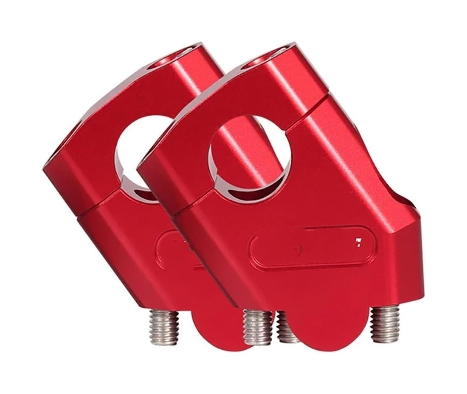 Motorrad Lenkererhöhung Für D&UCATI Lenkererhöhungen Motorrad 22mm 28mm Lenkererhöhung Riser Bar Klemmhalterung(28mm Red) von RORLL