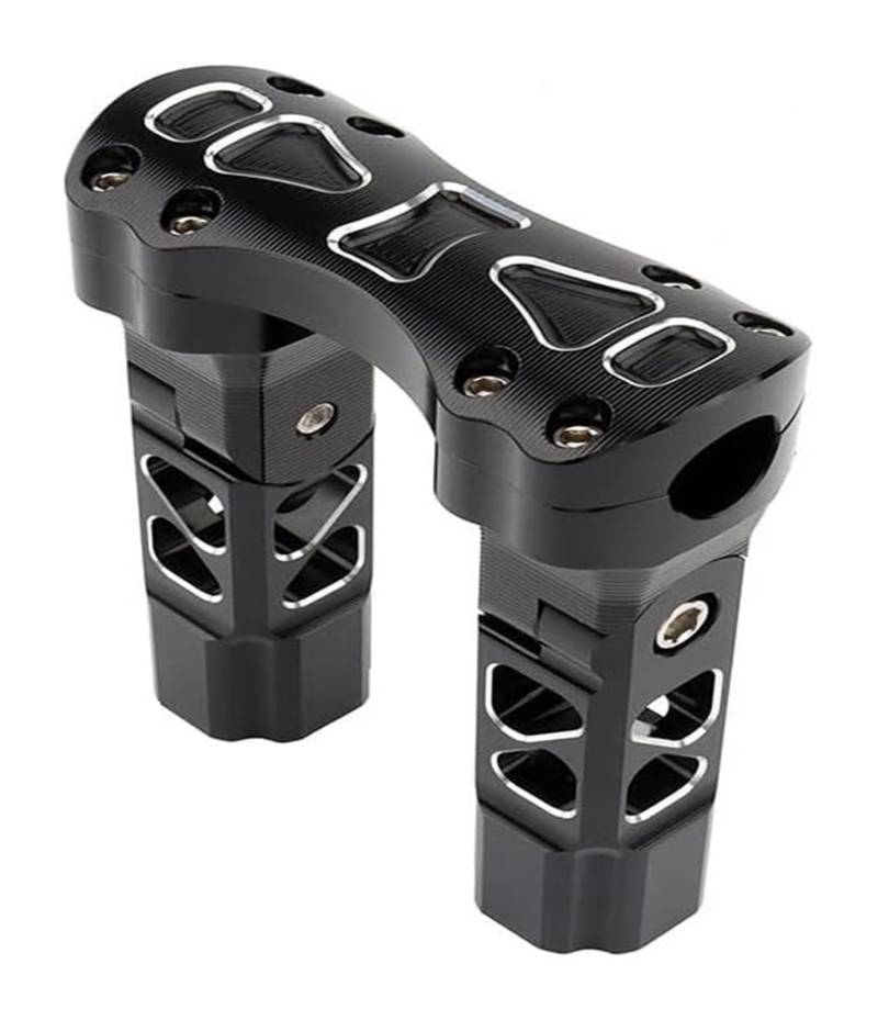 Motorrad Lenkererhöhung Für H&Arley Für SPO&rtster 883 1200 XL Für Street Für Bob Für Dyna 1 Zoll 25mm Kickback Pull-Back Motorrad Lenker Riser Clamp(6.5 Black White) von RORLL