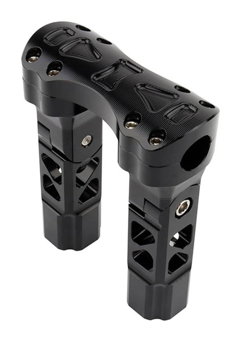 Motorrad Lenkererhöhung Für H&Arley Für SPO&rtster 883 XL Für Street Für Bob Für Dyna Kickback Pull-Back Motorrad Lenker Riser Clamp(6.5 Black) von RORLL