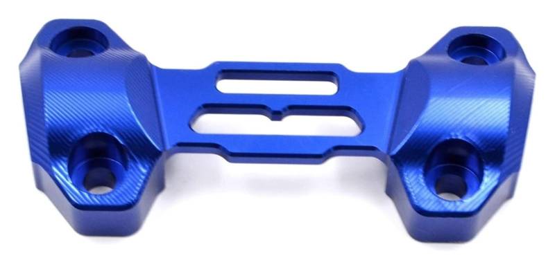 Motorrad Lenkererhöhung Für MT-09 Für FZ9 2013-2018 Motorrad CNC Lenker Riser Klemme Bar Riser Montage Klemme Obere Abdeckung(Blau) von RORLL