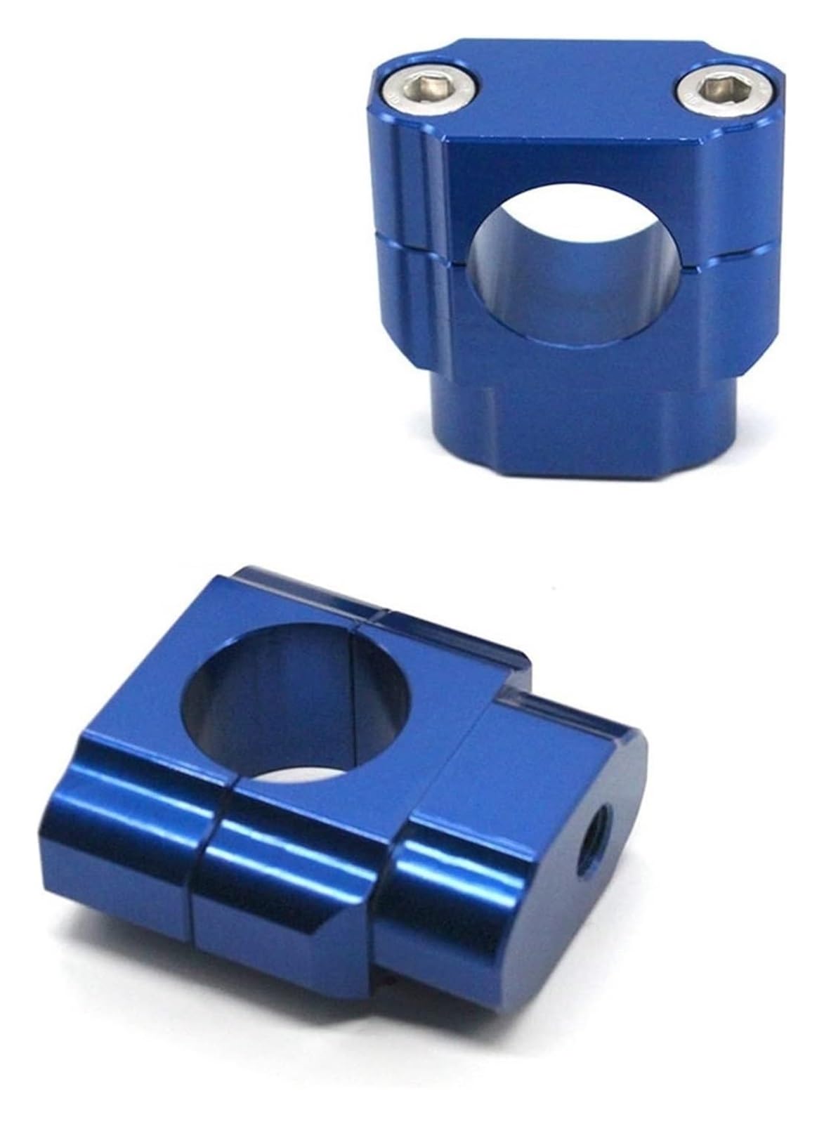 Motorrad Lenkererhöhung Für Pit Für Schmutz Für Fahrrad Für Racing Zubehör Motorrad Universal Lenker Griff Fat Bar Riser Mount Clamp Adapter 22mm 28mm(28mm Blue) von RORLL