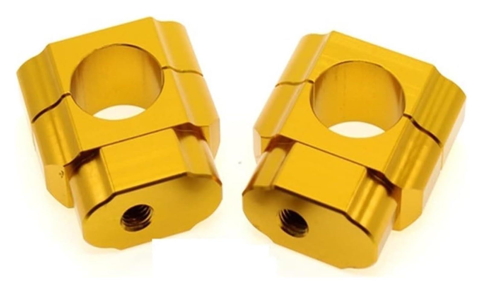 Motorrad Lenkererhöhung Für Pit Für Schmutz Für Fahrrad Für Racing Zubehör Motorrad Universal Lenker Griff Fat Bar Riser Mount Clamp Adapter 22mm 28mm(28mm Gold) von RORLL