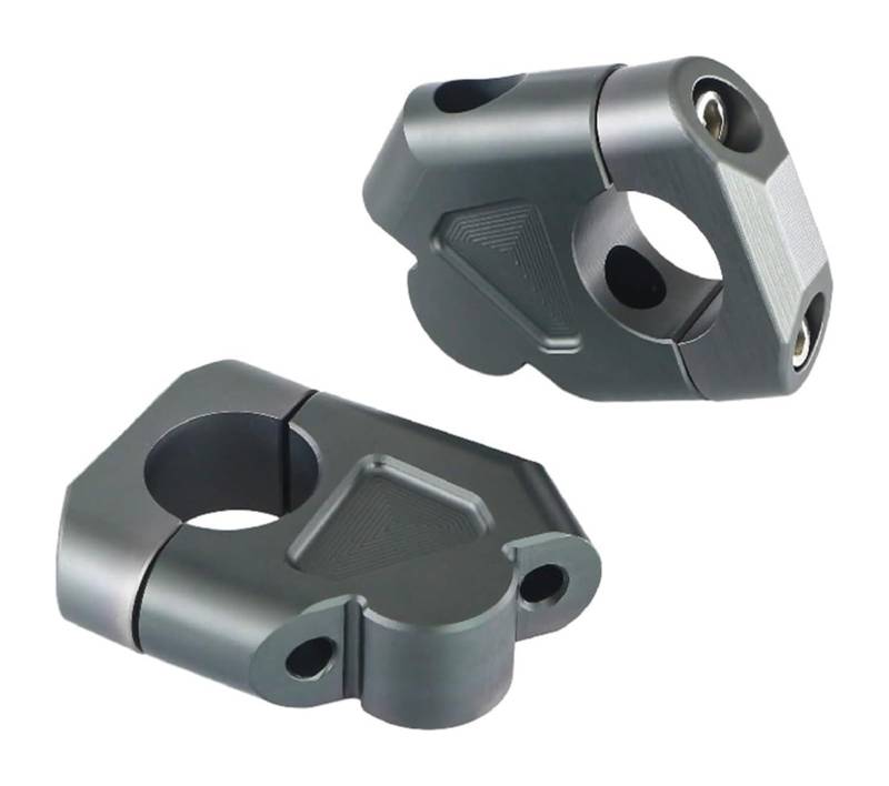 Motorrad Lenkererhöhung Für R1200GS R1250GS ADV Für B&MW Für R 1200 R1250 GS R1200 LC CNC Griff Bar Raiser Clamp Adapter Motorrad Lenker Riser(Titanium) von RORLL