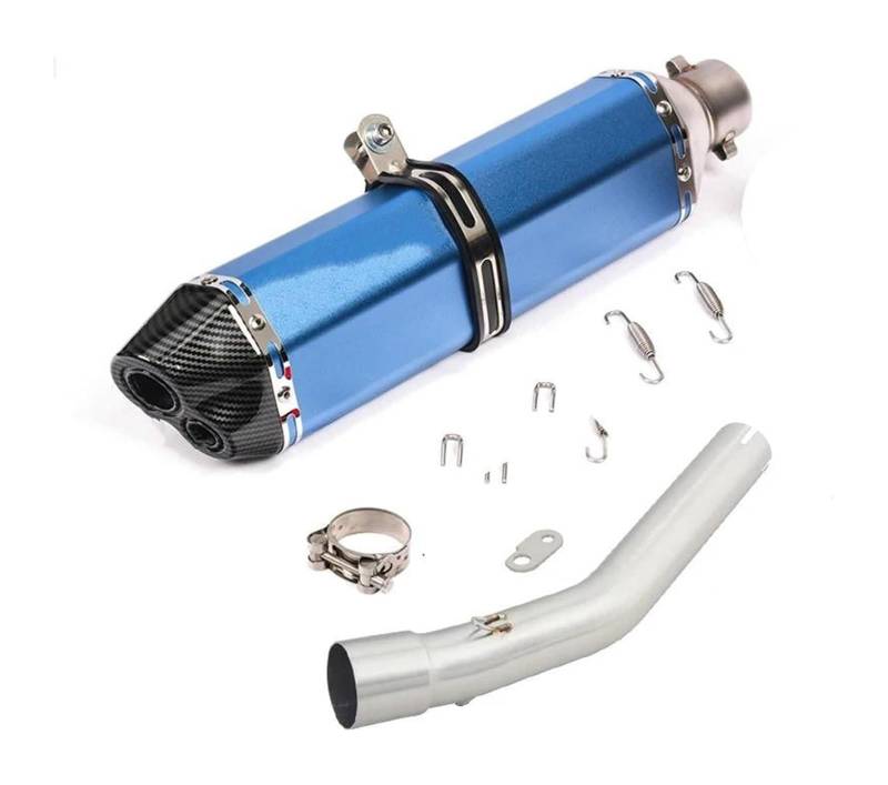 Motorrad Mittleres Auspuffrohr Für Y&amaha Für Tenere 700 XTZ700 XTZ-700 2019-2024 Slip On Motorradauspuff Escape Modify Mid Link Pipe Schalldämpfer Motorrad Auspuff Mittelrohr(Type 2) von RORLL