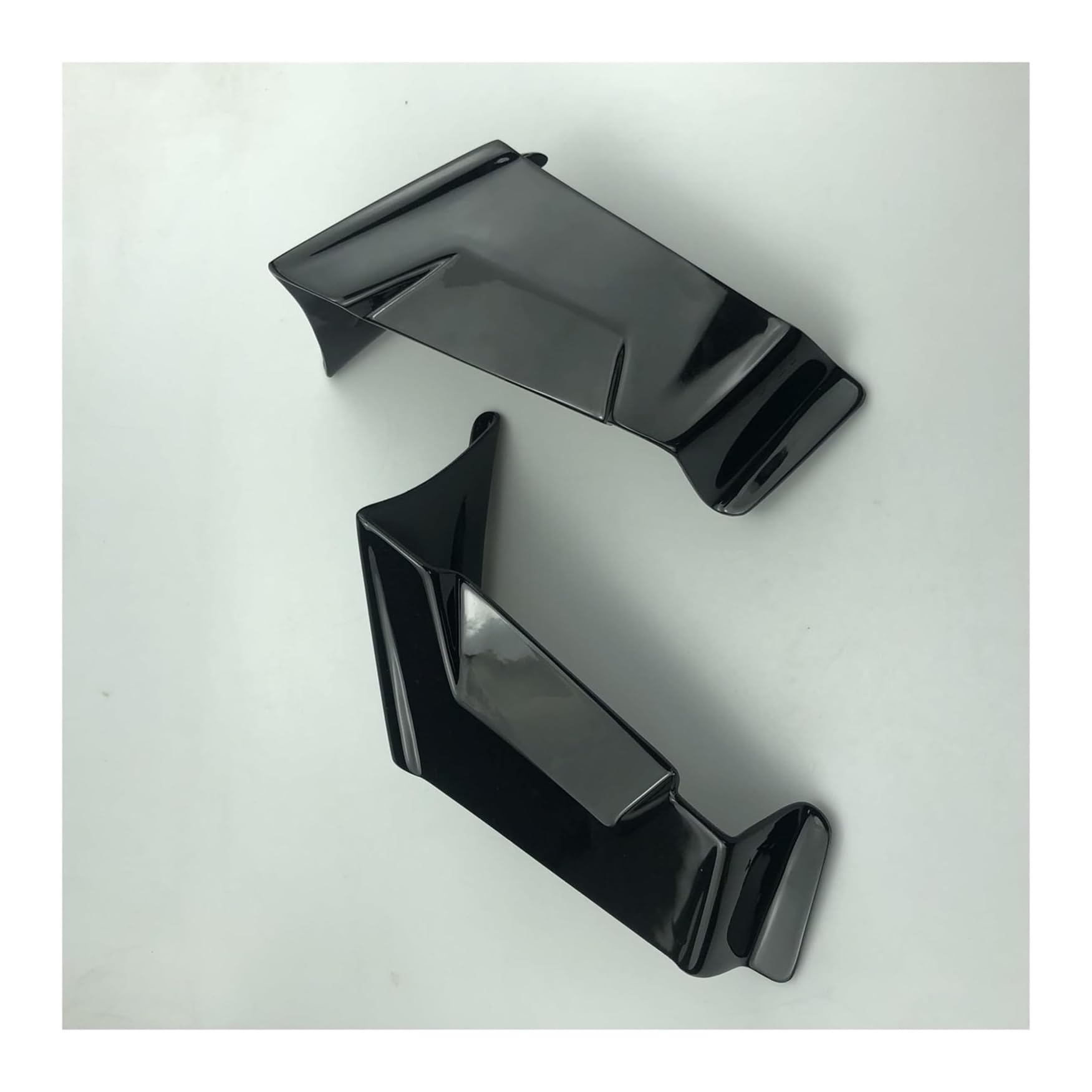 Motorrad-Seitenluftkanal Für A&prilia Für Tuono 660 Für RS660 2021-2023 Frontspoiler Fxed Wind Winglets Motorrad Winglet Aerodynamische Flügel Kit Spoiler(Bright Black) von RORLL