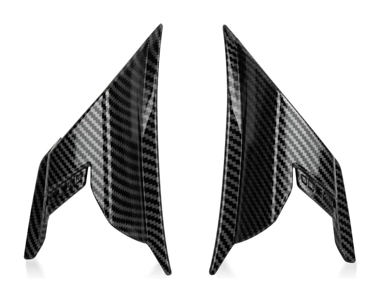 Motorrad-Seitenluftkanal Für ADV160 Adv160 ADV 160 Motorrad Aerodynamische Winglet ABS Spoiler Kompatible Modelle Seitenspoiler(Carbon) von RORLL