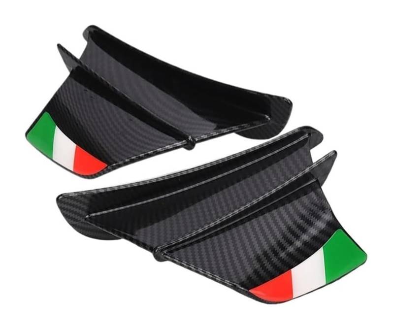 Motorrad-Seitenluftkanal Für D&ucati 899 959 1198 1198S 1199 1299 Für Pan&igale V4 V4S V4R V2 Für Supersport S Motorrad Winglet Aerodynamischer Flügelsatz Spoiler(Style5) von RORLL