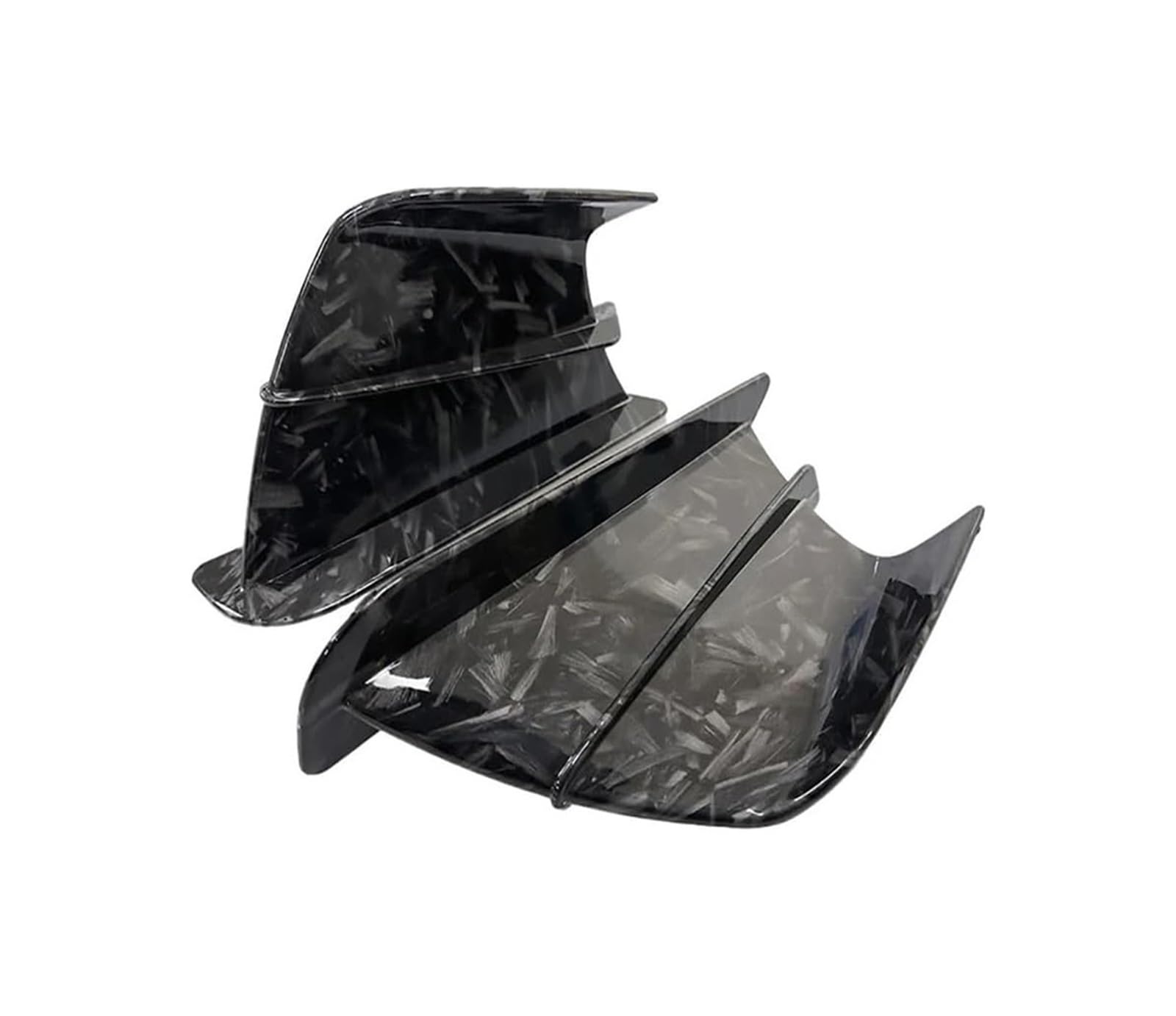 Motorrad-Seitenluftkanal Für Kawa&saki Z400 650 750 900 1000 Für NINJA400 650 300 650 1000 Universalzubehör Carbon Look Motorrad Winglet Aerodynamischer Spoilerflügel Mit von RORLL