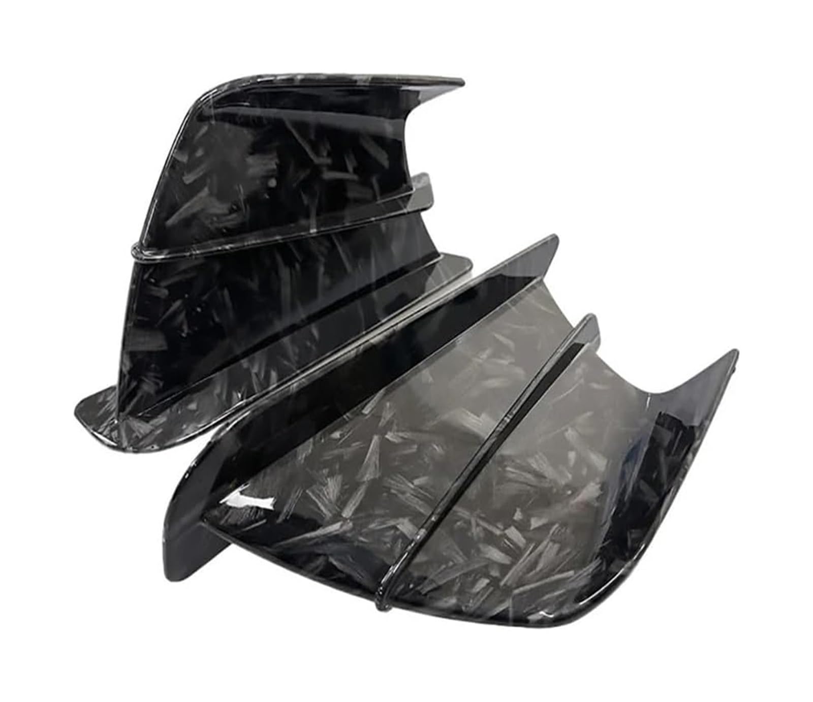 Motorrad-Seitenluftkanal Für R1200GS R1250GS LC ADV S1000R S1000RR S1000XR Universalzubehör Carbon Look Motorrad Winglet Aerodynamischer Spoilerflügel Mit von RORLL