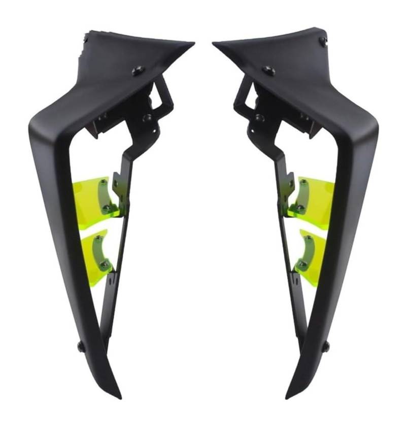 Motorrad-Seitenluftkanal Für Yam&aha MT-09 SP MT09 2021 2022 2023 Motorrad Sport Downforce Nackte Seitenspoiler Aerodynamische Flügelabweiserrahmenabdeckung(Fluorescent Green) von RORLL