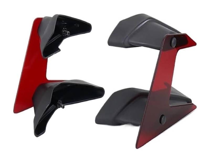 Motorrad-Seitenluftkanal Für Yam&aha Mt07 MT-07 MT 07 MT07 2021 Motorrad Side Flank Downforce Spoiler Hood Verkleidung Windabweiser Schild Drag Reduction Wing(rot) von RORLL