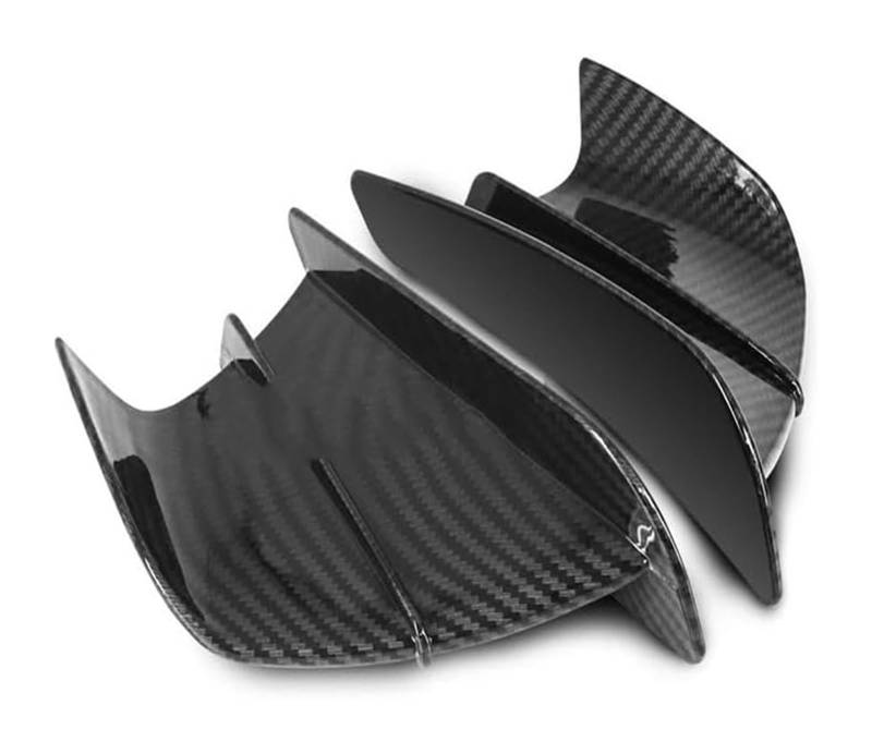 Motorrad-Seitenluftkanal Für Yam&aha YZF R1 R1M R7 R6 R3 R125 FZ6R TZR50 FZ1 Für Fazer 8 Motorrad Verkleidung Seite Winglet Aerodynamische Flügel Deflektor Spoiler(Carbon Fiber Texture) von RORLL