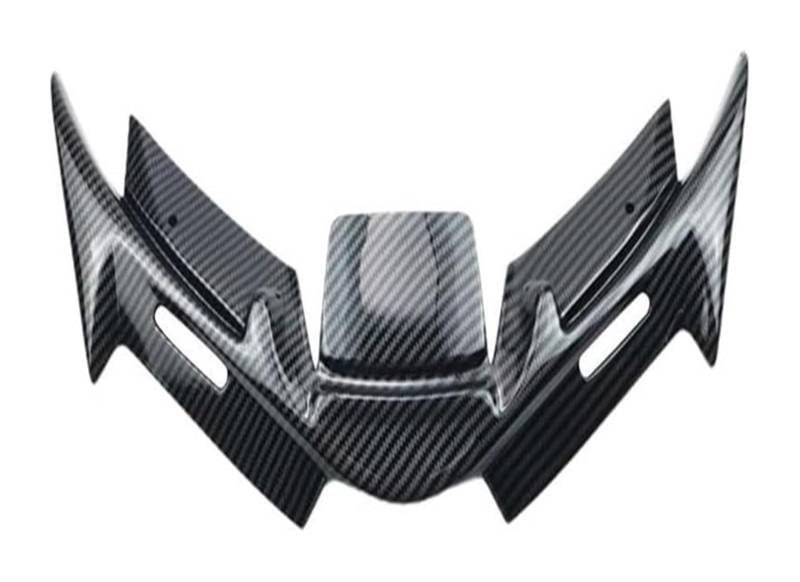 Motorrad-Seitenluftkanal Motorrad-Flügelabweiser Aerodynamische Winglets Motorrad-Frontspoiler Praktische Dynamische Spoilerflügel Motorrad(Carbon Fiber P) von RORLL