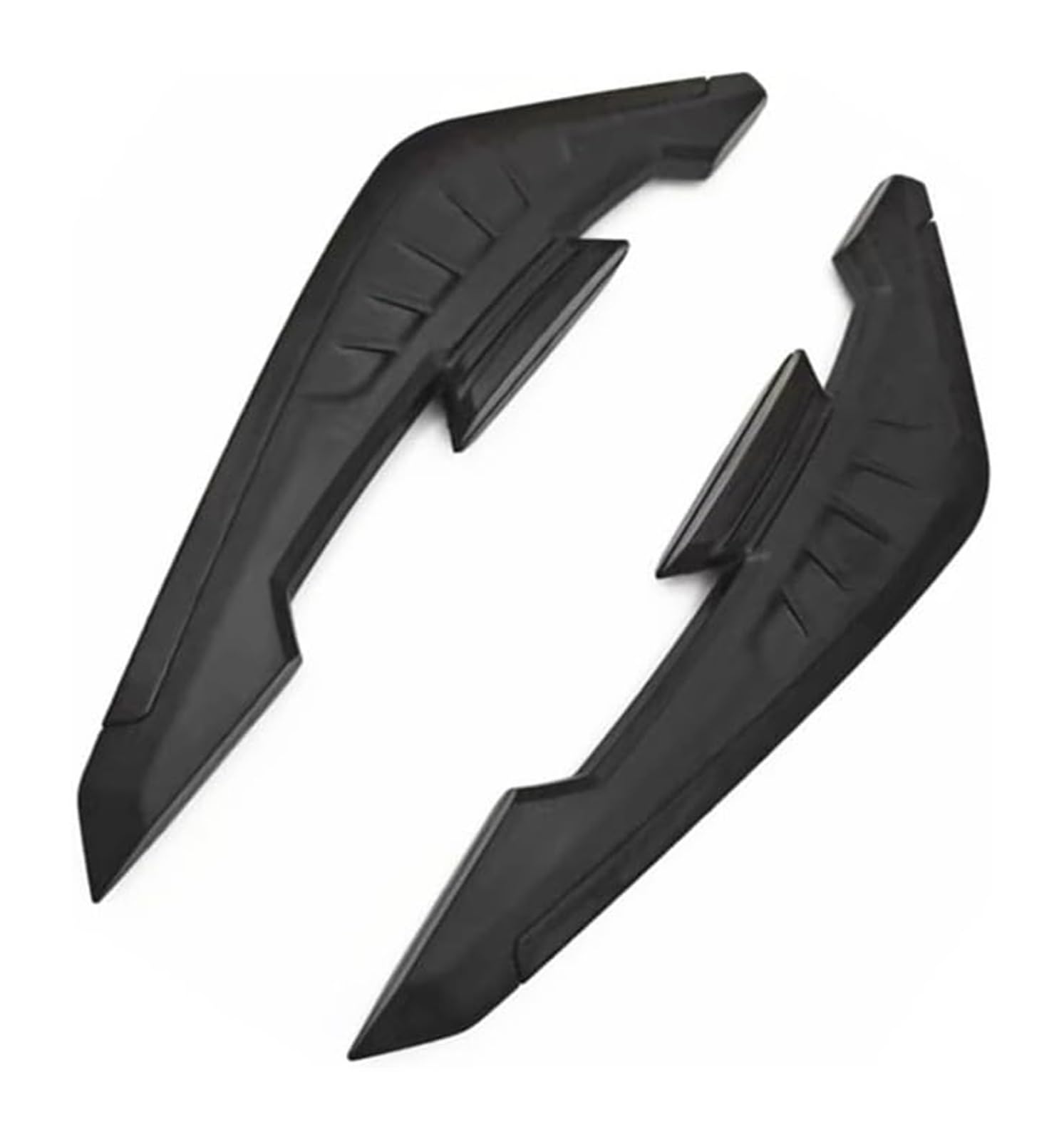 Motorrad-Seitenluftkanal Motorrad-Spoiler Motorrad-Frontverkleidung Aerodynamische Winglets Motorrad-Frontseitenspoiler Flügelverkleidung, Luftabweiser(Schwarz) von RORLL