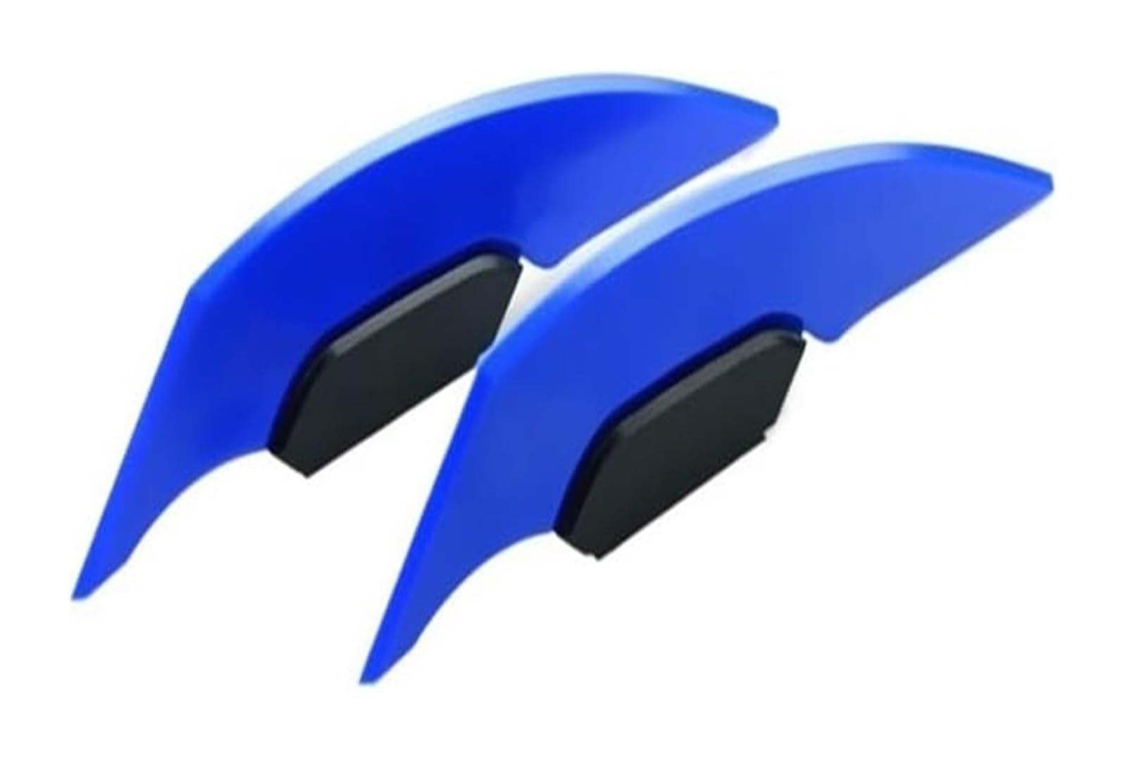 RORLL Motorrad-Seitenluftkanal 1 Paar Universal Motorrad Winglet Aerodynamischer Spoiler Dynamischer Flügel Dekoration Aufkleber Für Motorrad Roller(Blau) von RORLL