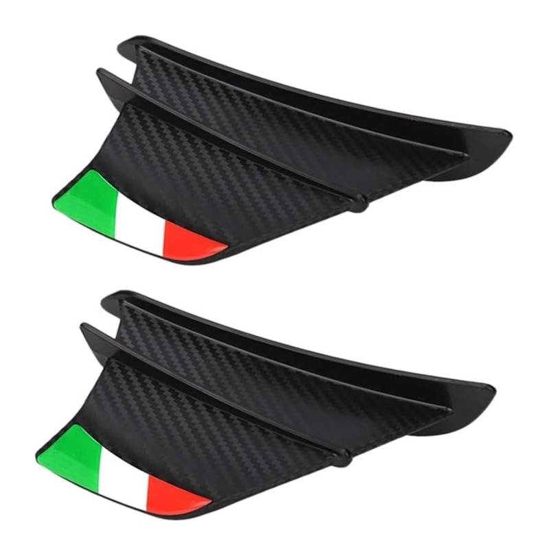 RORLL Motorrad-Seitenluftkanal Für S1000RR Für V4 Für ZX-10R Für R1 Motorrad Winglet Aerodynamische Flügel Kit Spoiler Motorrad Wind Flow Befestigungs Flügel von RORLL