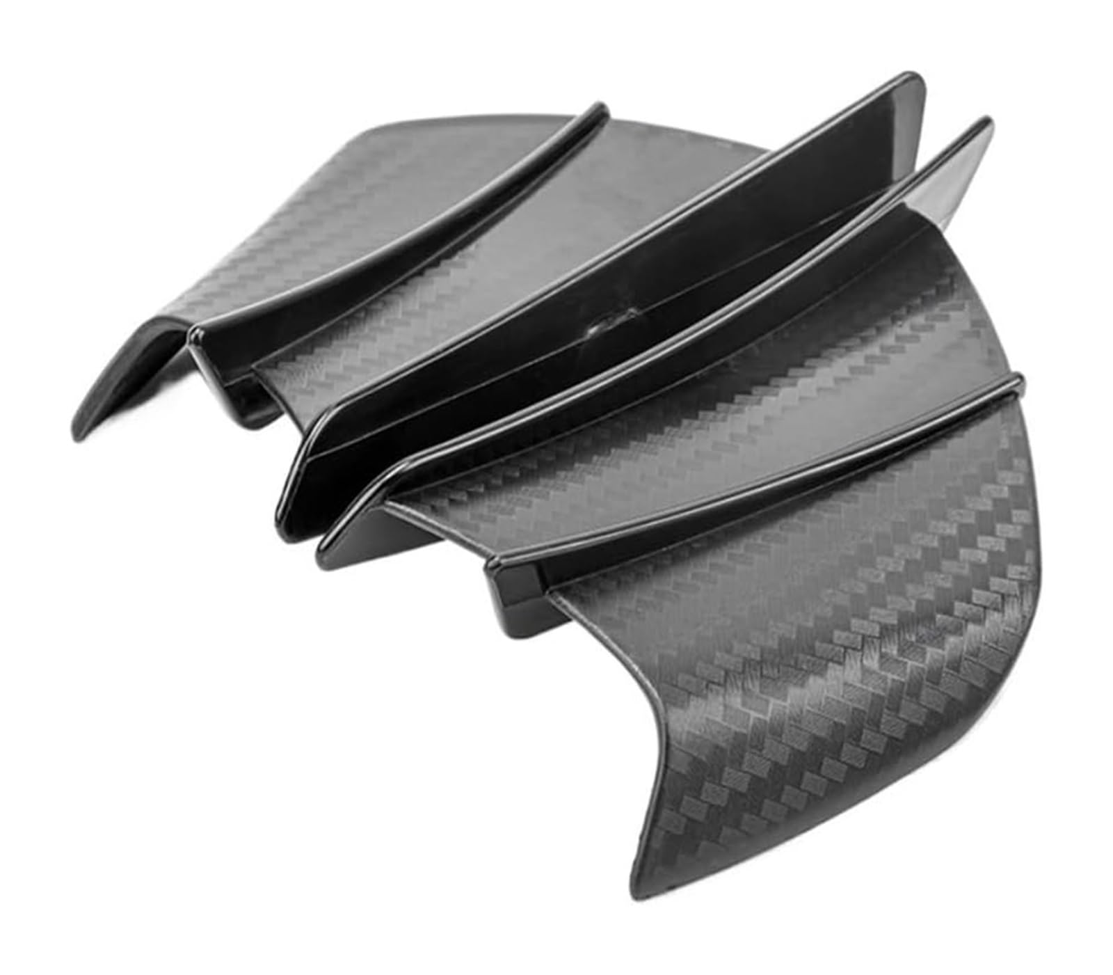 RORLL Motorrad-Seitenluftkanal Modifiziertes Zubehör Universal Wing Spoiler Motorrad Winglet Aerodynamischer Wing Kit Spoiler von RORLL