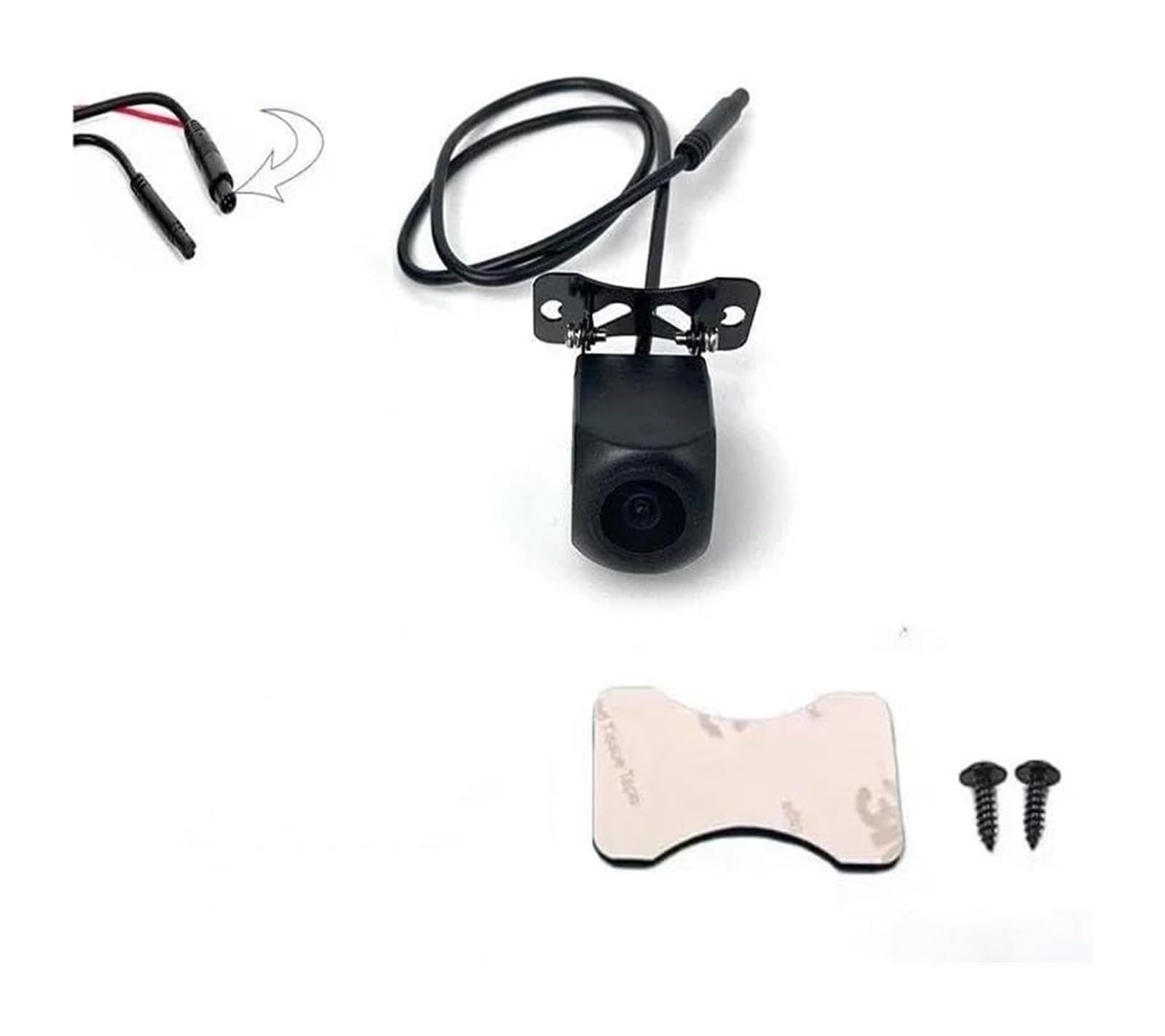 Kabellos Rückfahrkamera Set Reverse-Auto-Rückspiegel Dashcam HD-Streaming 10-Zoll-Display 4-Pin 1080P Wasserdichte Reverse-Bild-Reverse-Kamera(No wires) von ROROL