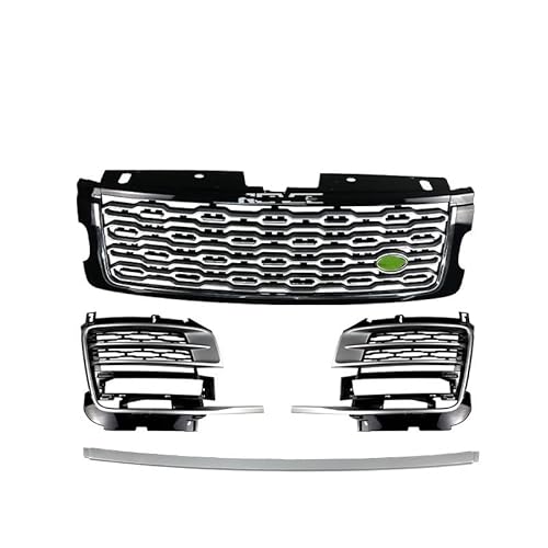 Schützender Autositzbezug Auto Autoteile Hochwertiger Tuning-Front-ABS-Mittelgrill Für L&and Rover Für Range Rover Für Vogue Für SVA 2018-2020(Silver 1 set of 4) von ROROL