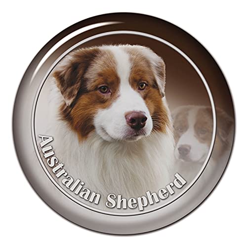 ROSSOM S30423# 13CM/15CM/17CM PVC Aufkleber Australian Shepherd Dog V3 Auto Aufkleber Wasserdicht für Stoßstange hinten Fenster Laptop Toilette von ROSSOM