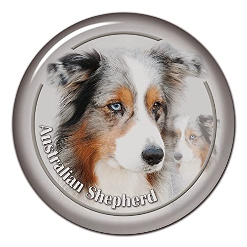 ROSSOM S30423# 13CM/15CM/17CM PVC Aufkleber Australian Shepherd Dog V3 Auto Aufkleber Wasserdicht für Stoßstange hinten Fenster Laptop Toilette von ROSSOM