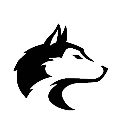 ROSSOM Z150# Persönlichkeit Auto Aufkleber Husky Haustier Hund Alaska Schlitten Wolf Canine Coyote Schnee Aufkleber Zubehör von ROSSOM