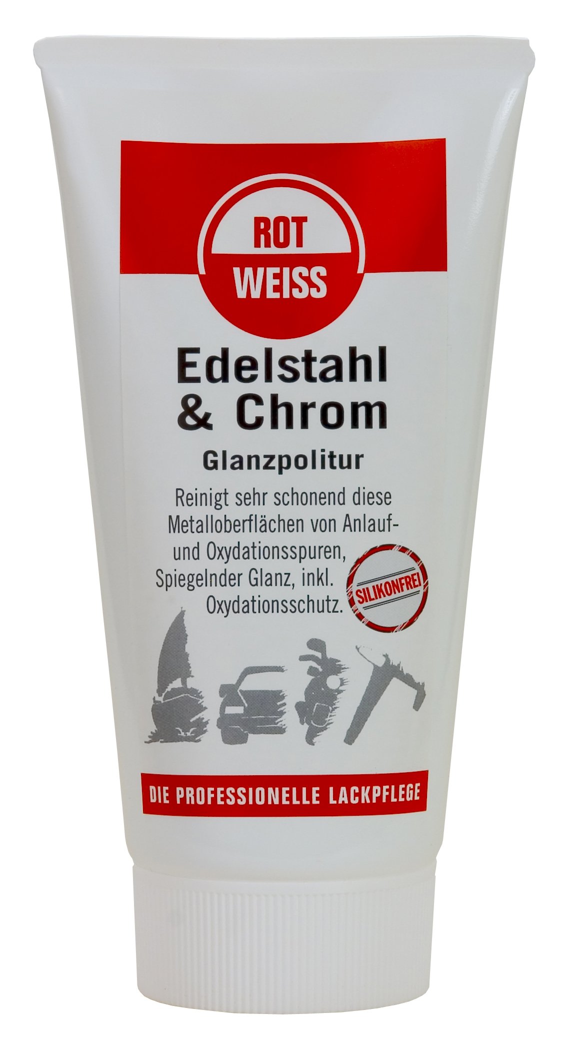 ROTWEISS 5450 Edelstahl & Chrom Glanzpolitur 150 ml von ROT WEISS