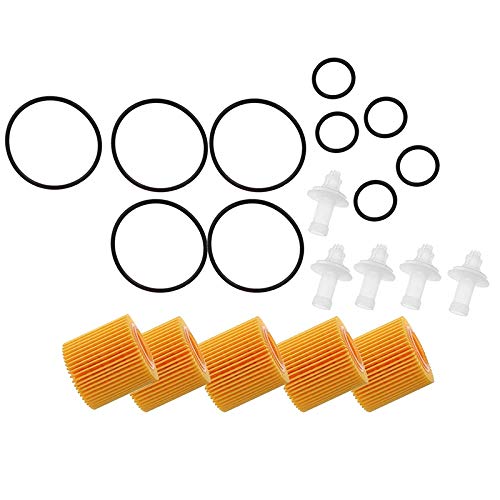 5 Pcs Oil Filter Set 04152-YZZA6 for Toyota Corolla Prius Scion Im Xd von ROTEMADEGG