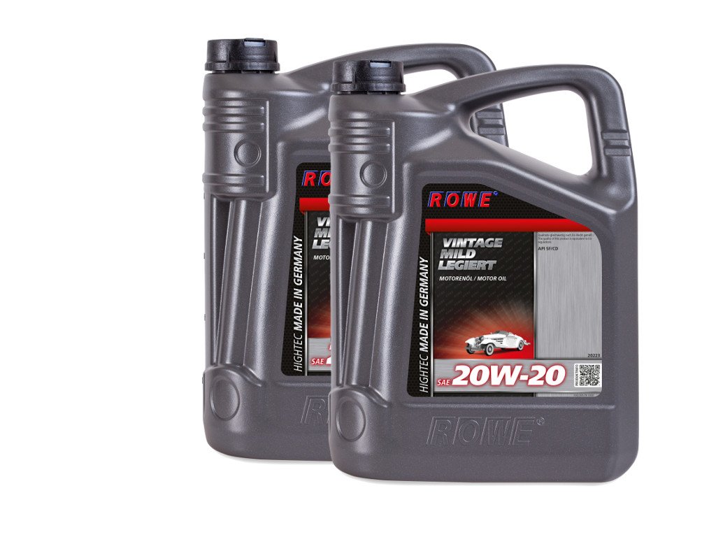 10 (2x5) Liter ROWE HIGHTEC VINTAGE SAE 20W-20 MILD LEGIERT von ROWE