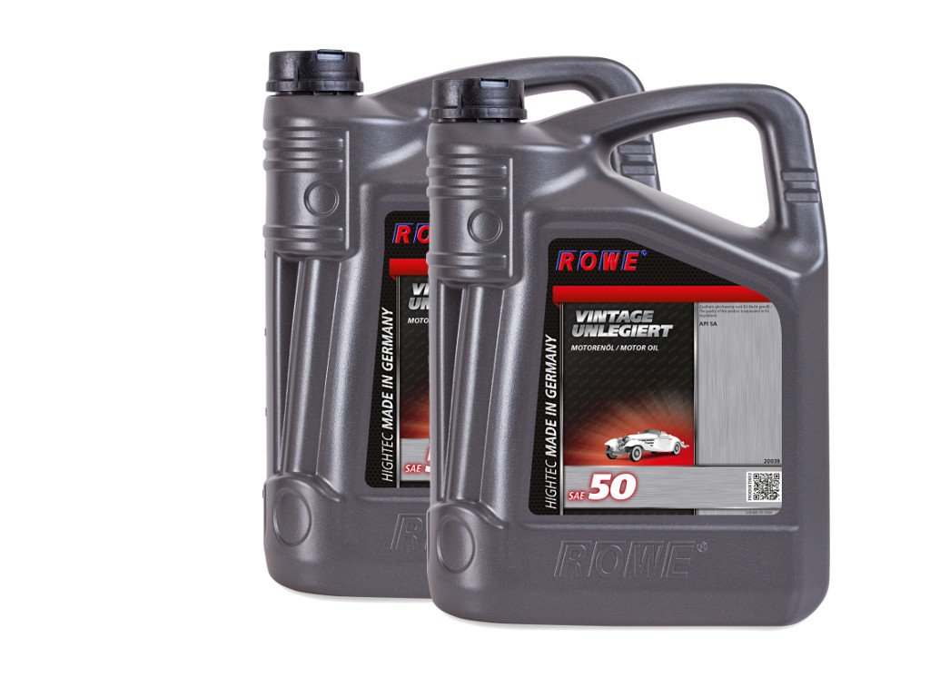 10L 10 Liter ROWE Motoröl Öl VINTAGE Unlegiert SAE 50 Oldtimer Einbereichsöl von ROWE