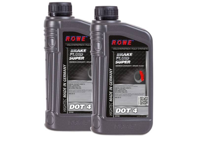 2 (2x1) Liter ROWE HIGHTEC BRAKE FLUID SUPER DOT 4 von ROWE