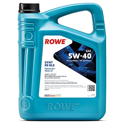 5 Liter ROWE HIGHTEC SYNT RS DLS SAE 5W-40 Motoröl Made in Germany von ROWE