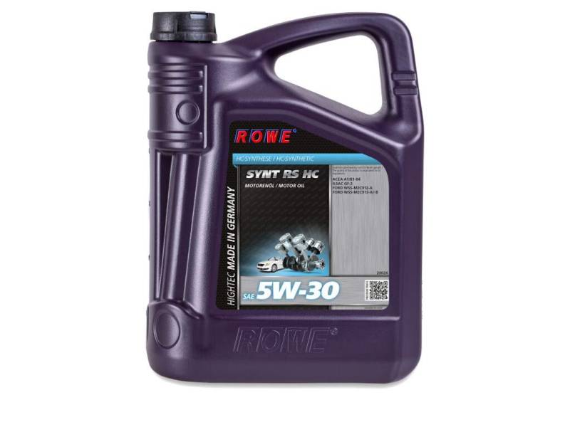 5 Liter ROWE HIGHTEC SYNT RS SAE 5W-30 HC Motoröl Made in Germany von ROWE