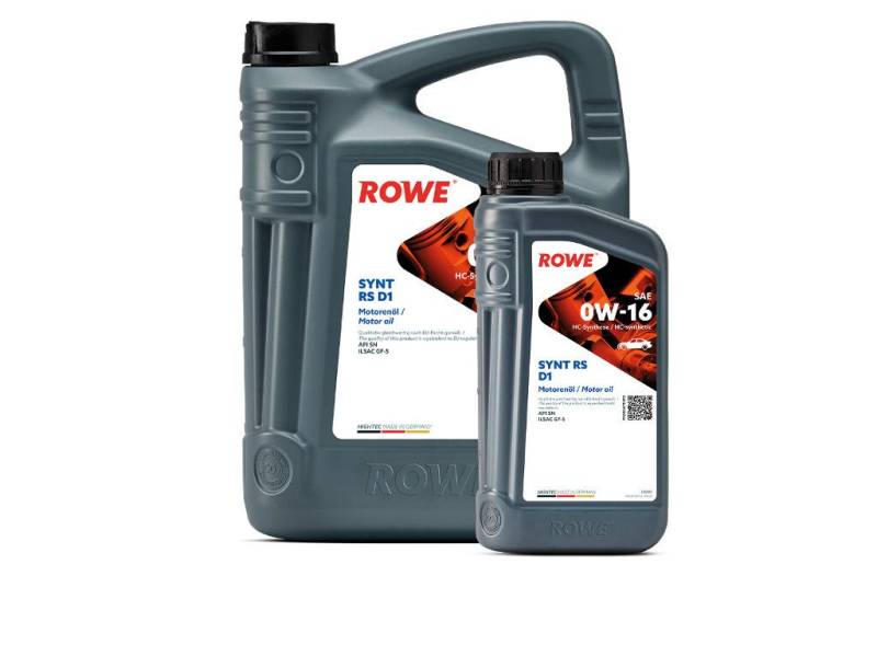 6 (5L+1L) Liter ROWE HIGHTEC SYNT RS D1 SAE 0W-16 Motoröl für Hybridfahrzeuge von ROWE