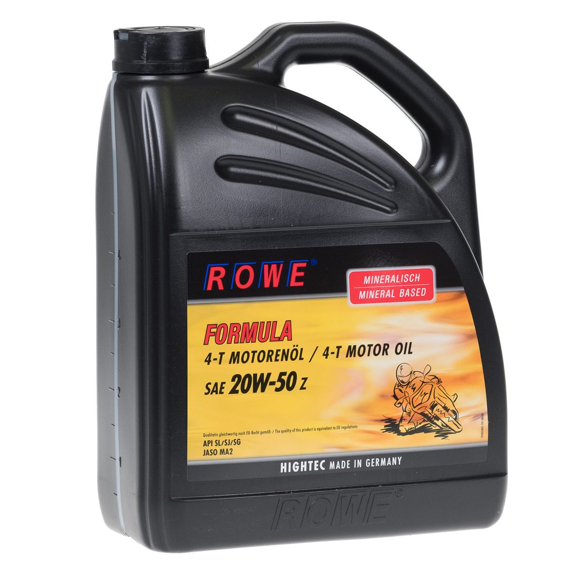 ROWE - 5 Liter HIGHTEC FORMULA SAE 20W-50 Z Motorenöl - Motoröl für 4-Takt Motorräder von ROWE