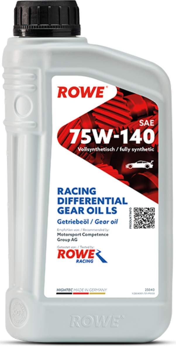 ROWE Hightec Racing Differential Gear Oil SAE 75W-140 LS - 1 Liter PKW Getriebeöl vollsynthetisch für Rennsport | Made in Germany von ROWE