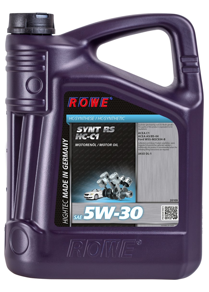 ROWE Hightec Synt RS SAE 5W-30 HC-C1-5 Liter PKW-Motorenöl vollsynthetisch (HC-Synthese)| Made in Germany von ROWE
